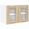 vidaXL Hanging Cabinet with Door Riga 2 pcs Sonoma Oak 60 x 31 x 40 cm