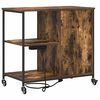vidaXL Cabinet with Charging Station Smoked Oak 76 x 41 x 72 cm