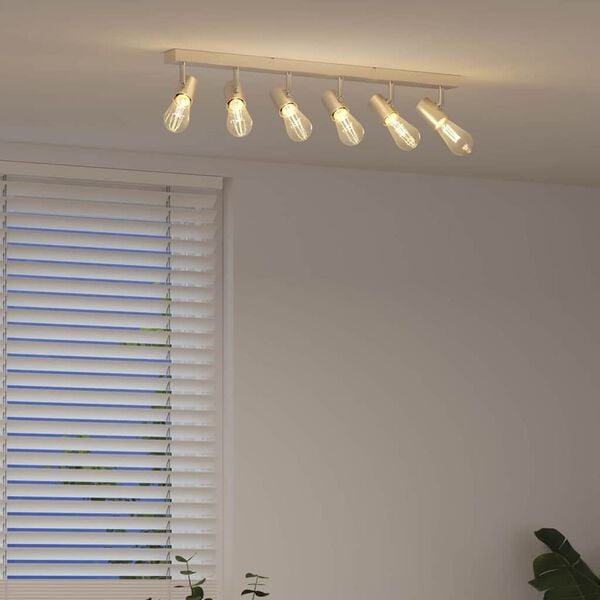 vidaXL Ceiling Spotlight Nickel 73 x 6.5 x 11.5 cm Metal