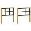 vidaXL Armrests Module 2 pcs White 60 x 6 x 61 cm Solid Acacia Wood