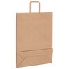 vidaXL Paper Bags 50 pcs with Handles Brown 32x12x42 cm