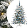 vidaXL Artificial Hinged Christmas Tree White 150 cm PE and PVC