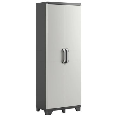 Keter Storage Cabinet with shelves Gear Black and Grey 182 cm