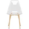 vidaXL Dining Chairs 4 pcs Transparent PET