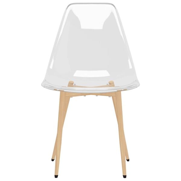 vidaXL Dining Chairs 4 pcs Transparent PET