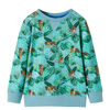 vidaXL Kids'Sweatshirt Light Green Melange 104