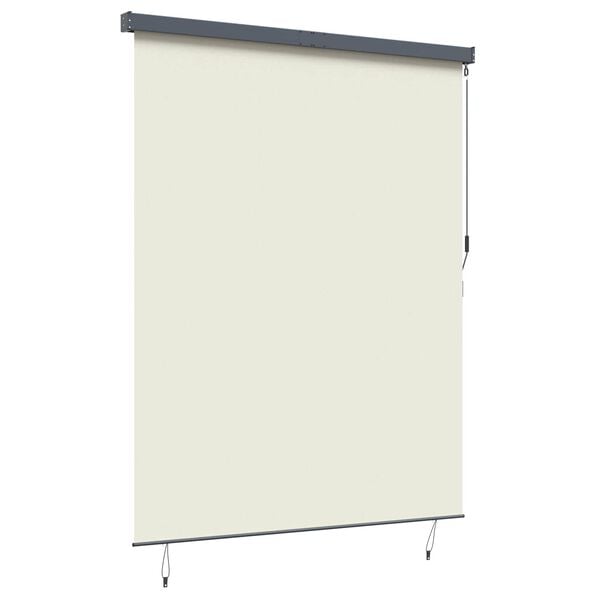 vidaXL Roller Blind Striped Cream 200 x 250 cm Fabric and Aluminum