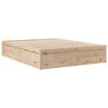 vidaXL Bed with Mattress 160x200 cm Solid Wood Pine