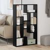 vidaXL Book Cabinet Black Oak 70 x 20 x 102.5 cm Engineered Wood