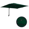 vidaXL Garden Parasol Green 248.5 x 247.5 x 160 cm Polyester and Steel