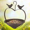 HI Bird Feeder Heart Shape 22 cm Brown