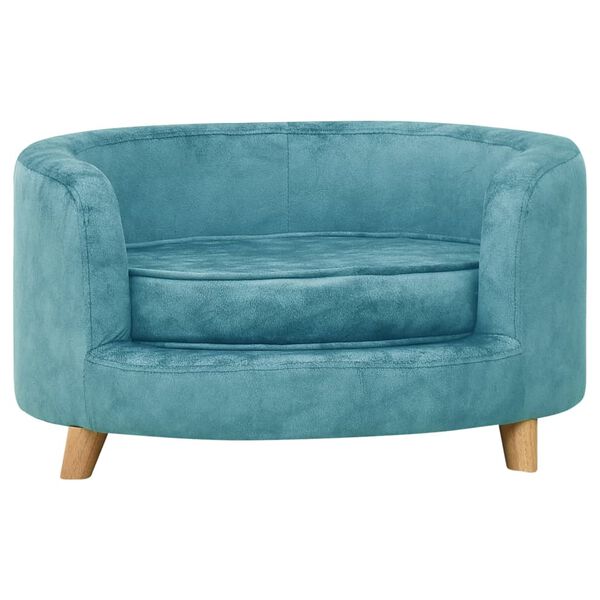 vidaXL Dog Sofa Turquoise 69x69x36 cm Plush