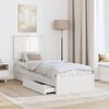 vidaXL Storage Bed with Headboard White 75 x 190 cm Engineered Wood