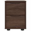 vidaXL Bedside Table Brown Oak 30.5 x 30 x 43 cm Engineered Wood
