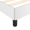 vidaXL Bed Frame without Mattress White 90x190 cm Single Single Faux Leather