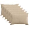 vidaXL Cushion Cover 6 pcs ALMELO Taupe 30 x 50 cm Corduroy