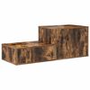 vidaXL Storage Cabinet 2 pcs Smoked Oak 103 x 41 x 40 cm