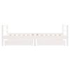 vidaXL Kids Bed Frame with Drawers White 80x160 cm Solid Wood Pine