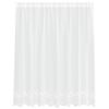 vidaXL Lace Curtain with Curtains Floral White 140 x 200 cm Polyester