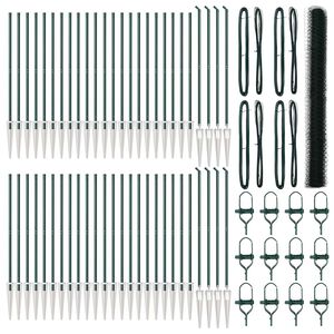 vidaXL Welded Wire Fence with Spikes 100 x 1.6 m (W x H)
