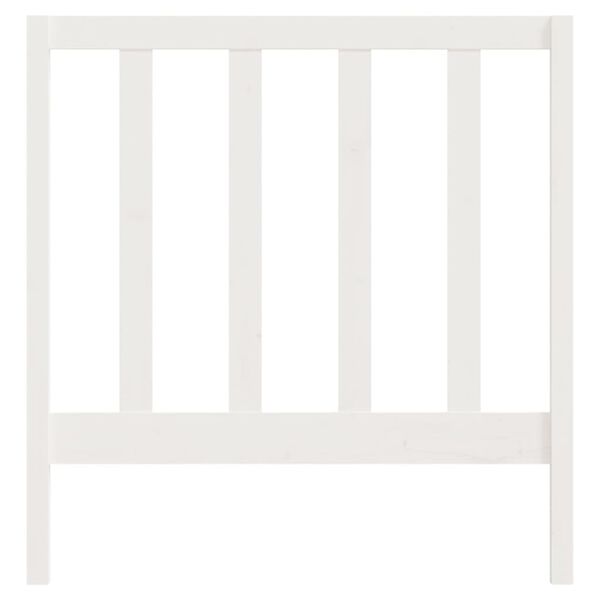 vidaXL Bed Headboard White 96x4x100 cm Solid Wood Pine