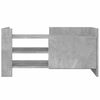 vidaXL TV Cabinet Concrete Grey 80x35x40 cm Engineered Wood