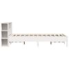 vidaXL Bookcase Bed without Mattress White 140x200 cm Solid Wood Pine