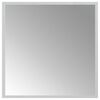 vidaXL LED Bathroom Mirror Transparent 50 x 50 cm Tempered Glass