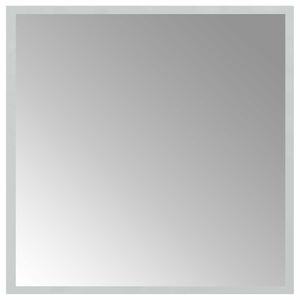 vidaXL LED Bathroom Mirror Transparent 50 x 50 cm Tempered Glass