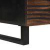 vidaXL Coffee Table Brown and Black 100 x 54 x 40 cm Solid Acacia wood