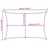 vidaXL Sunshade Sail 160 g/m&sup2; Taupe 4x5 m HDPE