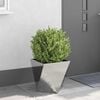 vidaXL Planter 2 pcs Silver 40 x 40 x 40 cm Stainless Steel