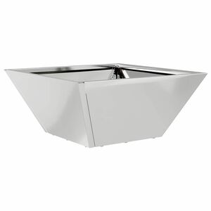 vidaXL Garden Planter Silver 35 x 35 x 15 cm Galvanised Steel