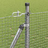 vidaXL Fence Post Silver 50 x 0.8 m (19 x 19 mm mesh) Steel