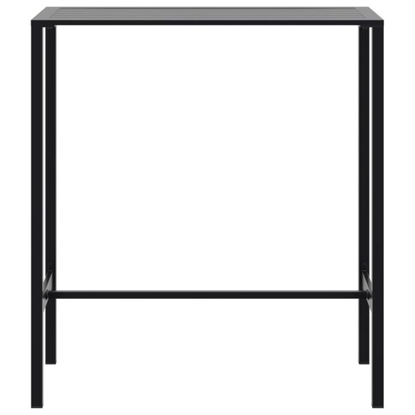 vidaXL Bar Table Black 100x50x110 cm Powder-coated Steel