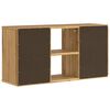 vidaXL TV Cabinet ODDA 79x24x40 cm Solid Wood Pine