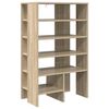 vidaXL Shoe Cabinet with Shelf 2 pcs Sonoma Oak Engineered Wood