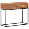 vidaXL Console Table 90x35x75 cm Rough Acacia Wood