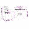 vidaXL Garden Dining Set 7 pcs Bronze Aluminium