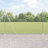 vidaXL Fence with Posts Silver 1.6 x 10 m PVC-coated steel