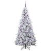 vidaXL Artificial Hinged Christmas Tree Green 180 cm PE and PVC