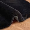 vidaXL Faux Rabbit Fur Rug Olite Black 60 x 90 cm Polyester