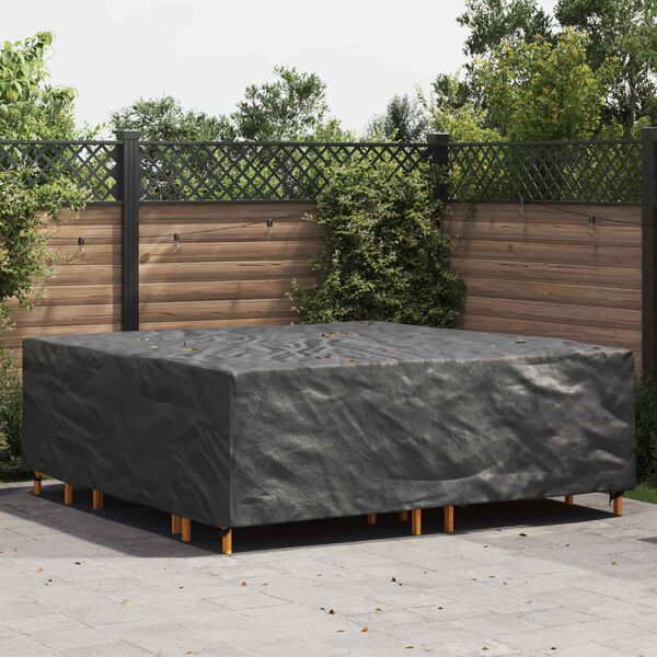 vidaXL Furniture Cover Plain Black 235 x 235 x 70 cm 210D