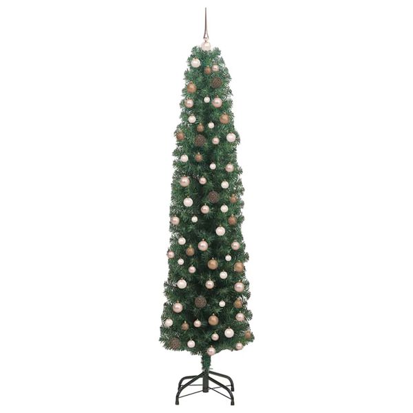 vidaXL Artificial Christmas Tree with 300 LEDs with Stand Green 180 cm