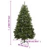 vidaXL Artificial Hinged Christmas Tree with Stand Green 270 cm
