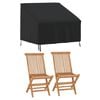 vidaXL Garden Chair Cover Black 96x79x49/74 cm 420D Oxford