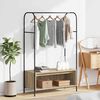vidaXL Clothes Rack Brown Oak 100 x 44 x 160 cm Engineered Wood