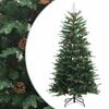 vidaXL Artificial Hinged Christmas Tree 120 cm steel Green