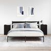 vidaXL Bedside Cabinets 2 pcs Black 39x35x65 cm Engineered Wood