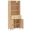vidaXL Highboard Sonoma Oak 69.5x34x180 cm Engineered Wood